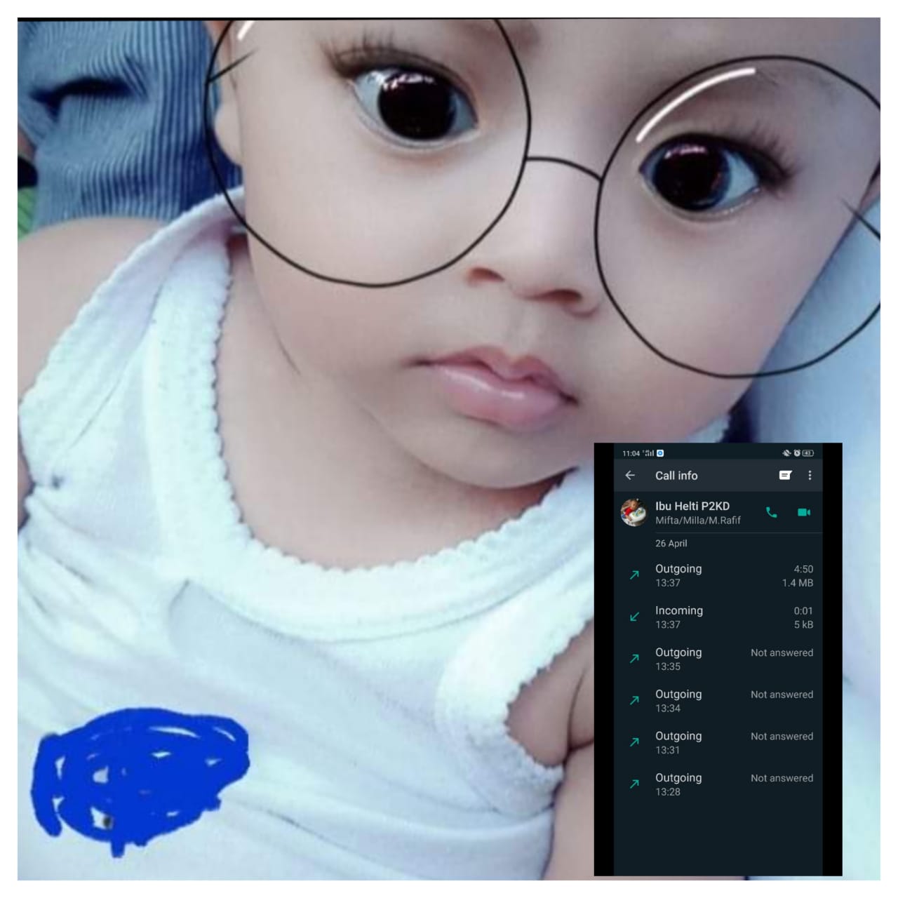 Si Cilik bermain tik-tok